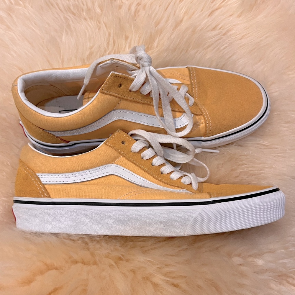 Vans Old Skool Gold/Yellow Skate Shoes Size 8
